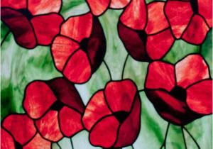 Stained Glass Supplies Denver area Poppies Stained Glass Pattern A C David Kennedy Designs Stained