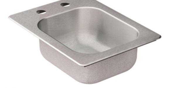 Stand Alone Kitchen Sink Malaysia Moen 2000 Series Drop In Stainless Steel 16 625 In 2 Hole Bar