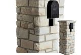 Stone Column Mailbox Kit Mailbox and Post Combo Enhance with Fake Ledgestone