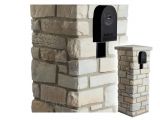 Stone Column Mailbox Kit Mailbox and Post Combo Enhance with Fake Ledgestone