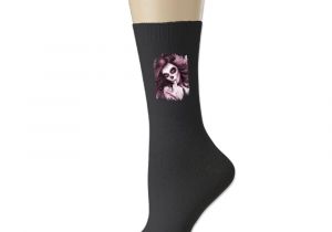 Sugar and Cotton Wine socks Amazon Com Sugar Skull Girl Thick Padded Walking socks Crew socks