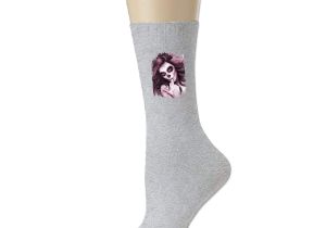 Sugar and Cotton Wine socks Amazon Com Sugar Skull Girl Thick Padded Walking socks Crew socks