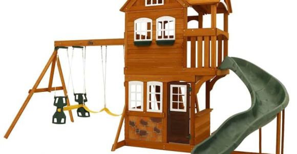 Summerstone Cedar Summit Playset Backyard Playground and Swing Sets Ideas Backyard Play
