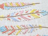 Swedish Beauty Love Boho Hand Embroidery Pattern for Beginners Pdf Pattern Diy Feather Art