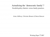 Swedish Employee Self Service Pdf Actualizing the Democratic Family Swedish Policy Rhetoric