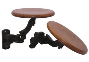 Swing Out Bar Stool Hardware Industrial Stools Tables at 1stdibs