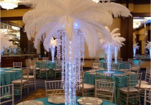 Table Centerpiece Ideas for Quinceaneras 12 Pcs 24 26 White Ostrich Plume Feathers Flowers and