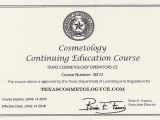 Tdlr Continuing Education Cosmetology Texas Cosmetology Continuing Education Online Online Texas