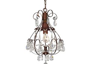 Teardrop Crystals Chandelier Parts Brushed Oak 1 Light Teardrop Crystal Chandelier Amazon Com