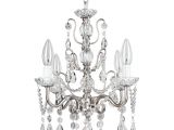 Teardrop Crystals Chandelier Parts Madeleine Vintage Silver Crystal Chandelier Mini Swag Plug In Glass