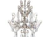 Teardrop Crystals Chandelier Parts theresa Vintage Silver Crystal Chandelier Mini Plug In Swag Glass