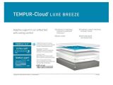 Tempur Cloud Luxe Breeze Reviews Tempur Cloud Luxe Breeze Mattress Reviews Goodbed Com