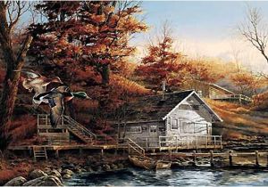 Terry Redlin Art Prices Limited Edition Print Autumn Shoreline by Terry Redlin