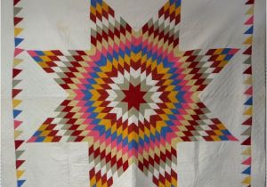 Texas Star Quilt Pattern Patchwork Quilt In the Texas Star Pattern with Saw toot