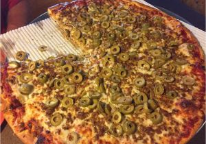 Thats A Pizza Acme Sausage and Green Olive Thin Crust Yelp