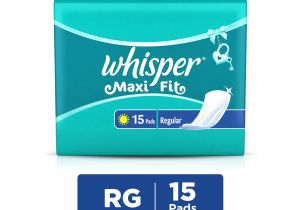 The Best Sanitary Pads after Delivery Whisper Maxi Fit Sanitary Pads Regular Wings 15 Pc Pack Buy Whisper