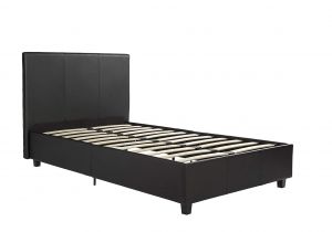 The Big Fig Mattress Reviews Amazon Com Dhp Maddie Upholstered Platform Bed Frame Black Faux