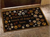 There S Like A Bunch Of Dogs In Here Doormat there 39 S Like A Bunch Of Dogs In Here Funny Design Indoor