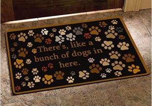 There S Like A Bunch Of Dogs In Here Doormat there 39 S Like A Bunch Of Dogs In Here Funny Design Indoor