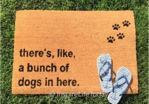 There S Like A Bunch Of Dogs In Here Doormat there 39 S Like A Bunch Of Dogs In Here Urban Doormat