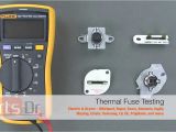 Therma Tru Door Parts How to Test A Dryer thermal Fuse for Continuity Youtube