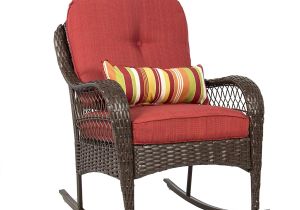 This End Up Furniture Replacement Cushions Amazon Com Best Choice Products Wicker Rocking Chair Patio Porch
