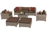 This End Up Replacement Cushions Hampton 8 Piece Outdoor Wicker Patio Furniture Set 08a Walmart Com