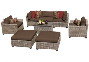 This End Up Replacement Cushions Hampton 8 Piece Outdoor Wicker Patio Furniture Set 08a Walmart Com