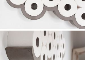 Tic Tac toe toilet Paper Holder Diy Concrete Cloud Shaped toilet Paper Holder Amazing Kids Storage