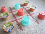 Tic Tac toe toilet Paper Holder Plans Applesauce Cups for A Diy Backyard Tic Tac toe Game Making Plans