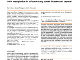 Tn Mint Mattress Reviews Pdf Dna Methylation In Inflammatory Bowel Disease and Beyond