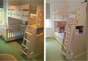 Toddler Loft Bed with Crib Underneath Celia and Tamsen Casa Kids