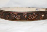 Tooled Leather Dog Collars Custom Hand tooled Leather Dog Collar