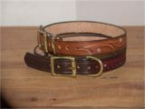 Tooled Leather Dog Collars Uk Hand tooled Leather Dog Collars 10 12 Inch Lengths Small