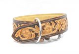 Tooled Leather Dog Collars Uk Luxury Hand Carved tooled Natural Wide Leather Dog Collar