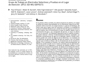 Trabajos En Connecticut En Espanol Multicenter Study Of Oxygen Sensitive Handheld Glucose Point Of