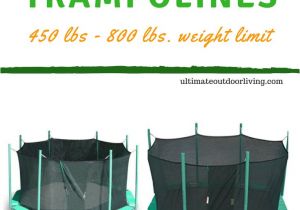 Trampoline Weight Limit 600 Heavy Duty Trampolines 450 Lb Weight Limit and 500 600