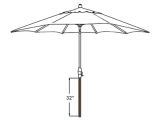 Treasure Garden Umbrella Repair Amazon Com Treasure Garden 32 Inch Bottom Pole Replacement for