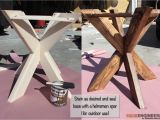 Trestle Table Base Kits Remodelaholic Build It X Brace Concrete Side Table for the Home