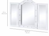 Tri Fold Mirror Full Length Ikea Best Choice Products Lit Tabletop Tri Fold Vanity Mirror W Led