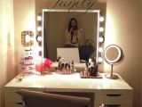 Tri Fold Vanity Mirror Ikea An Awesome Diy Makeup Vanity Made2style organization Pinterest