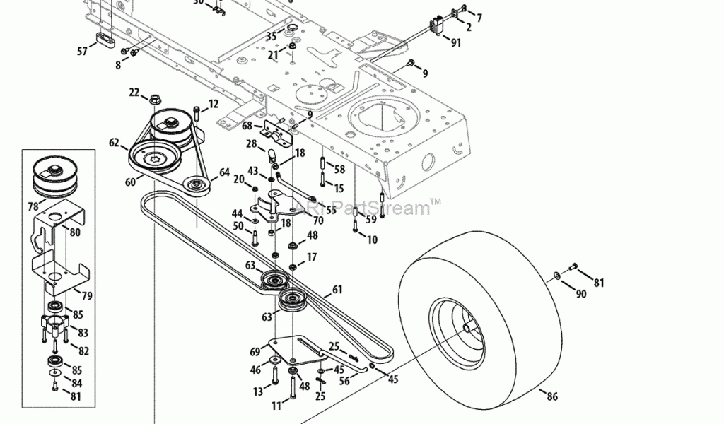 Troy Bilt Super Bronco 50 Belt Diagram Troy Bilt 13wx78ks011 Bronco