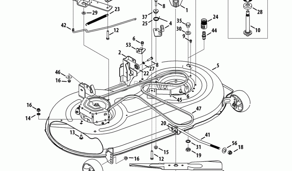 Troy Bilt Super Bronco 50 Deck Belt Diagram Troy Bilt 13wx78ks011