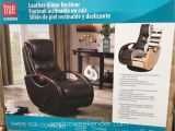 True Innovations Leather Glider Recliner True Innovations Leather Swivel Glider Recliner Chair