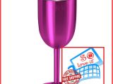 True north Coolers Wine Glass True north Insulated Wine Cup Jewel Pink Double Walled Vacuum Glass