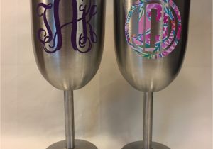 True north Stainless Wine Glass Just In Time for Mother S Day We Have Monogrammed Stainless Steel