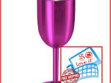 True north Wine Glass True north Insulated Wine Cup Jewel Pink Double Walled Vacuum Glass
