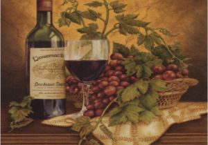 Tuscan Wine and Grape Kitchen Decor Set Of 8 Coasters Italian Wine Grapes I Kitchen Decor