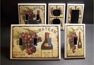 Tuscan Wine and Grape Kitchen Decor Tuscan Wine Grapes Kitchen Decor Light Switch or Outlet