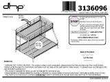 Twin Over Full Metal Bunk Bed assembly Instructions Dorel Twin Over Full Metal Bunk Bed Multiple Colors